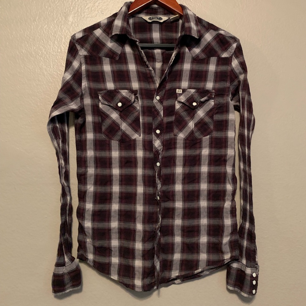 Salt Valley plaid button down